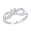 0.20 CT. T.W. Diamond Infinity Promise Ring in Sterling Silver
