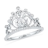 Thumbnail Image 1 of Diamond Accent Tiara Ring in Sterling Silver