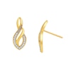 Thumbnail Image 0 of Diamond Accent Infinity Flame Drop Earrings in 10K Gold
