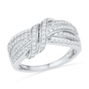 Thumbnail Image 1 of 0.50 CT. T.W. Diamond Loose Knot Ring in Sterling Silver