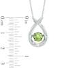 Thumbnail Image 1 of Unstoppable Love™ 6.0mm Peridot Pendant in Sterling Silver
