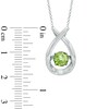 Thumbnail Image 1 of Unstoppable Love™ 6.0mm Peridot Pendant in Sterling Silver