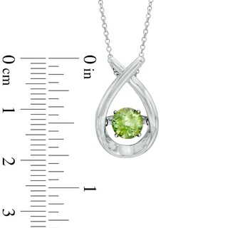 Unstoppable Love™ 6.0mm Peridot Pendant in Sterling Silver