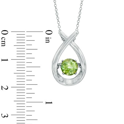 Unstoppable Love™ 6.0mm Peridot Pendant in Sterling Silver