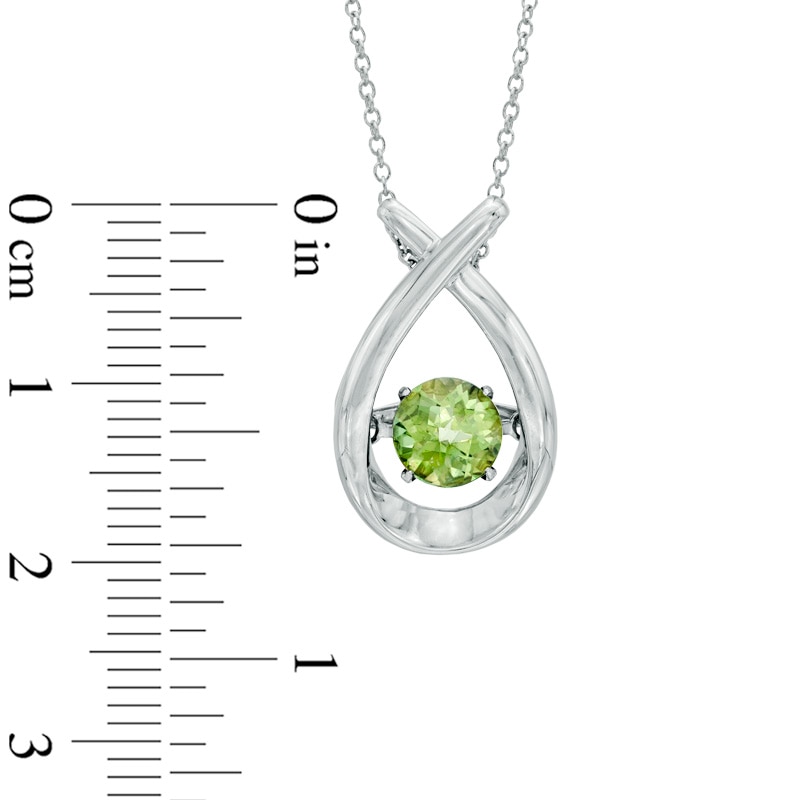 Unstoppable Love™ 6.0mm Peridot Pendant in Sterling Silver