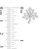Thumbnail Image 2 of Diamond Accent Maple Leaf Earrings in Sterling Silver