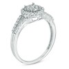 Thumbnail Image 1 of 0.33 CT. T.W. Diamond Frame Split Shank Engagement Ring in 10K White Gold