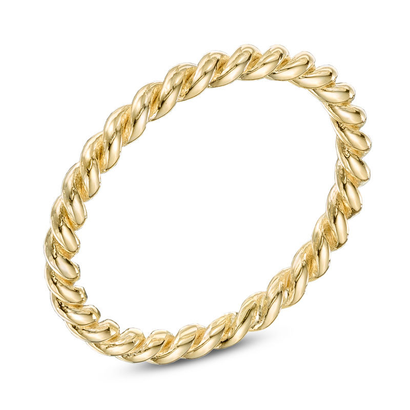 2.0mm Rope Wedding Band in 10K Gold