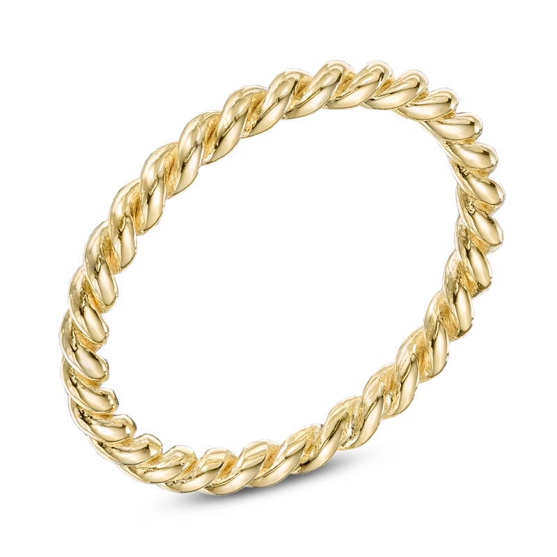 2.0mm Rope Wedding Band in 10K Gold