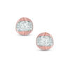 Thumbnail Image 0 of 0.20 CT. T.W. Certified Canadian Diamond Solitaire Stud Earrings in 14K Rose Gold (I/I2)