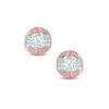 Thumbnail Image 1 of 0.20 CT. T.W. Certified Canadian Diamond Solitaire Stud Earrings in 14K Rose Gold (I/I2)