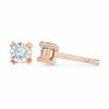 Thumbnail Image 1 of 0.05 CT. T.W. Diamond Solitaire Stud Earrings in 10K Rose Gold
