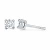 Thumbnail Image 0 of Diamond Accent Solitaire Stud Earrings in 10K White Gold