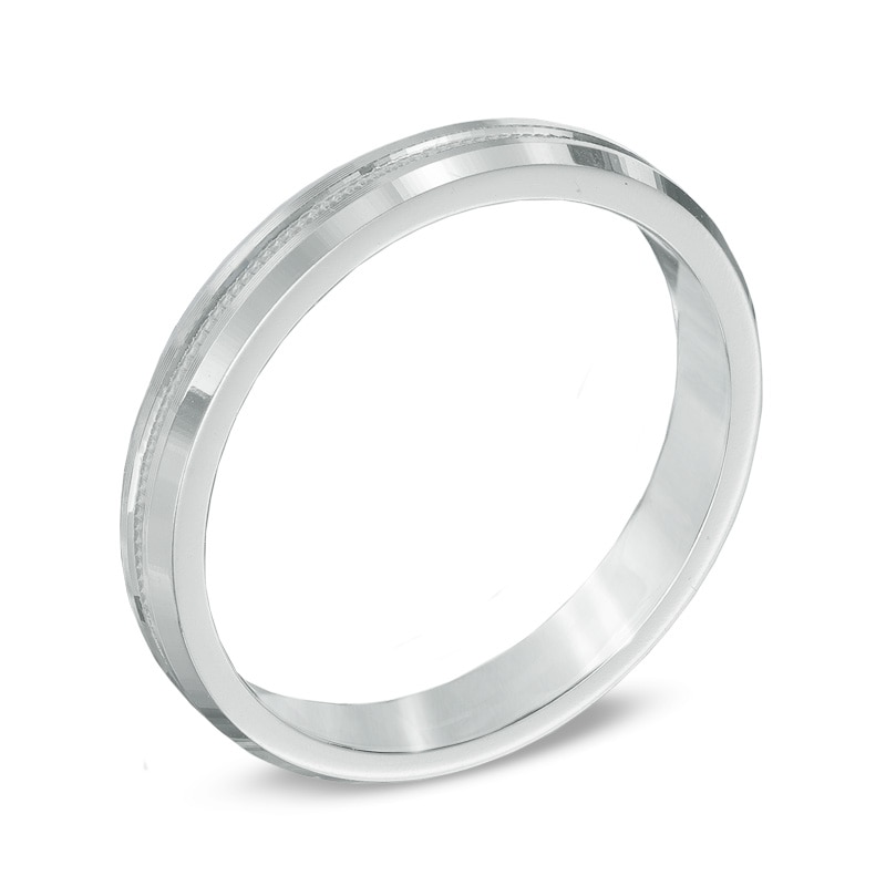 Ladies' 3.0mm Wedding Band in 10K White Gold - Size 6