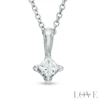 Thumbnail Image 0 of Vera Wang Love Collection 0.30 CT. T.W. Princess-Cut Diamond Pendant in 14K White Gold