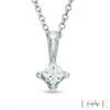 Thumbnail Image 1 of Vera Wang Love Collection 0.30 CT. T.W. Princess-Cut Diamond Pendant in 14K White Gold