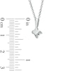 Thumbnail Image 2 of Vera Wang Love Collection 0.30 CT. T.W. Princess-Cut Diamond Pendant in 14K White Gold