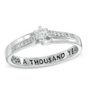 Thumbnail Image 1 of 1/6 CT. T.W. Diamond Promise Ring in 10K White Gold (20 Characters)