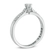 Thumbnail Image 2 of 1/6 CT. T.W. Diamond Promise Ring in 10K White Gold (20 Characters)