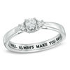 Thumbnail Image 0 of 1/4 CT. T.W. Diamond Promise Ring in 10K White Gold (28 Characters)