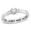 Thumbnail Image 1 of 1/4 CT. T.W. Diamond Promise Ring in 10K White Gold (28 Characters)