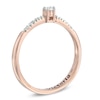 Thumbnail Image 1 of 0.10 CT. T.W. Diamond Promise Ring in 10K Rose Gold (18 Characters)