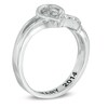 Thumbnail Image 1 of Diamond Accent Heart Promise Ring in Sterling Silver (1 Line)