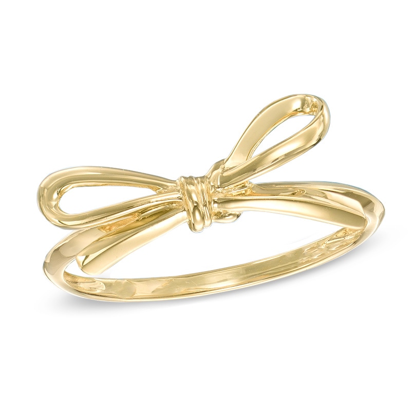 Main Image 1 of Bow Ring in 10K Gold