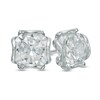 8.0mm Lab-Created White Sapphire Stud Earrings in Sterling Silver