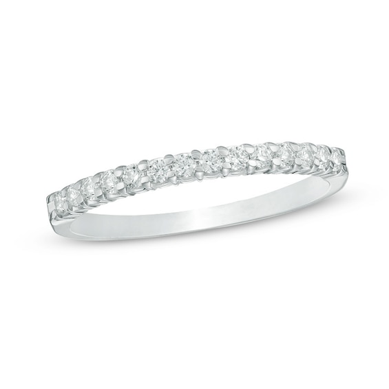 025 CT Tw Certified Colourless Diamond Band in 18K White Gold