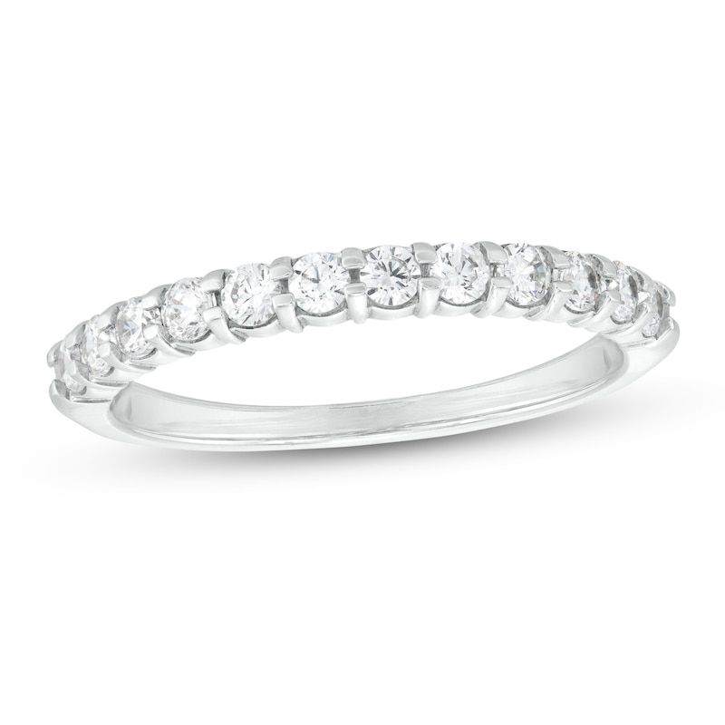 0.50 CT. T.W. Certified Colourless Diamond Band in 18K White Gold (E/I1)|Peoples Jewellers