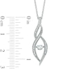 Unstoppable Love™ 0.30 CT. T.W. Certified Canadian Diamond Cascading Flame Pendant in 10K White Gold (I/I2)