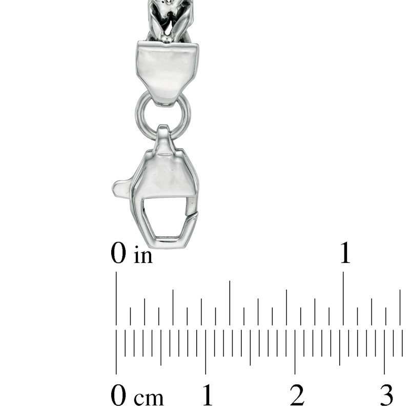 7.0mm Wheat Chain Necklace and Bracelet Set in Stainless Steel - 24"