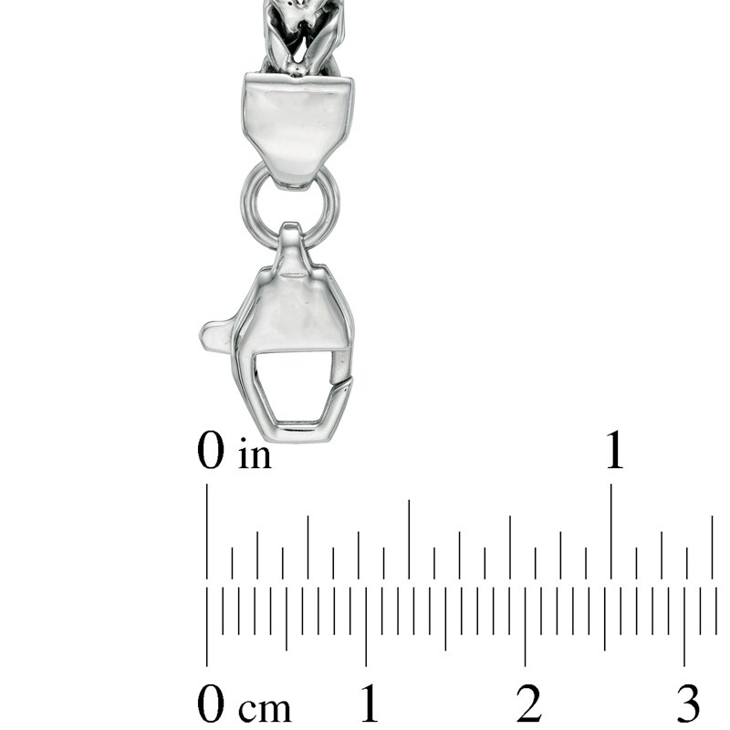 Main Image 3 of 7.0mm Wheat Chain Necklace and Bracelet Set in Stainless Steel - 24"