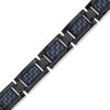 Thumbnail Image 1 of Men's 11.0mm Carbon fibre Link Bracelet in Black Titanium - 8.5"