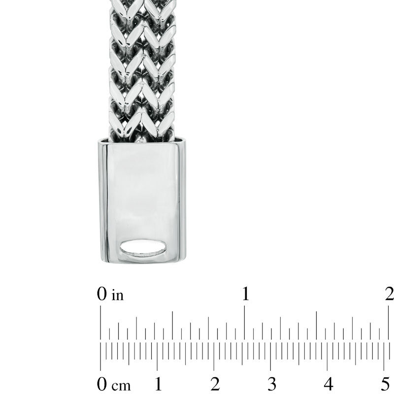 12.0mm Wheat Chain Link Bracelet in Stainless Steel - 8.5"