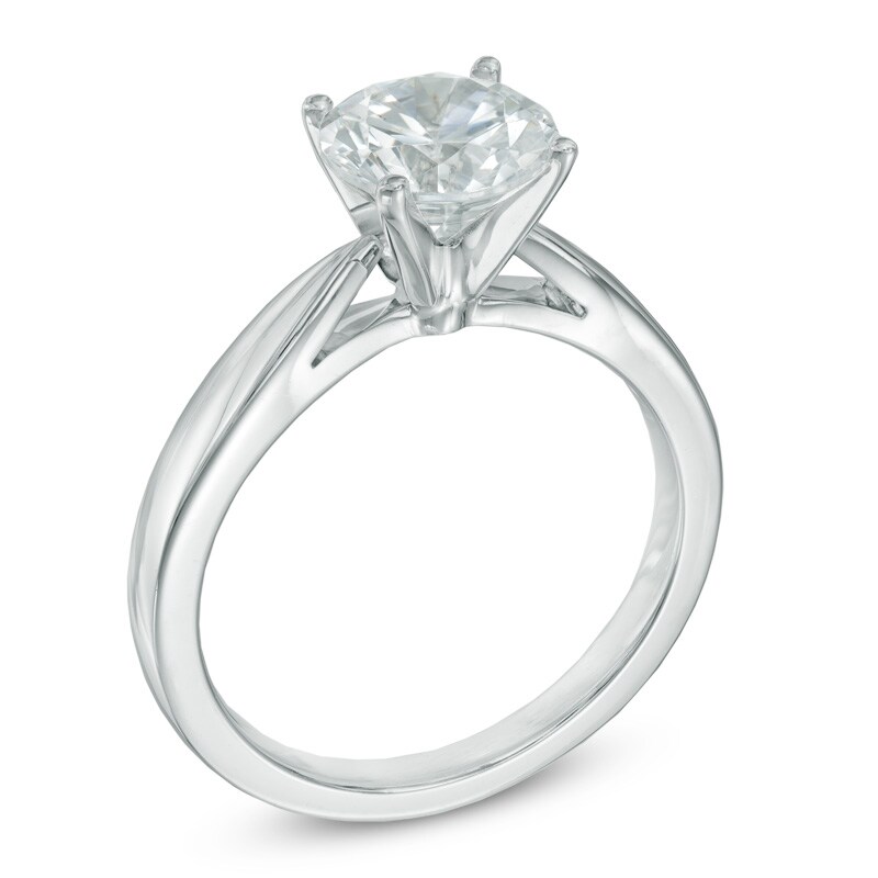 Main Image 2 of Celebration Canadian Lux® 3.00 CT. Certified Diamond Solitaire Engagement Ring in 18K White Gold (I/SI2)