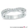 Thumbnail Image 1 of Celebration Canadian Lux® 0.40 CT. T.W. Certified Diamond Contour Wedding Band in 18K White Gold (I/SI2)