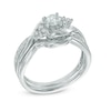 Thumbnail Image 2 of 0.63 CT. T.W. Diamond Tri-Sides Bridal Set in 10K White Gold