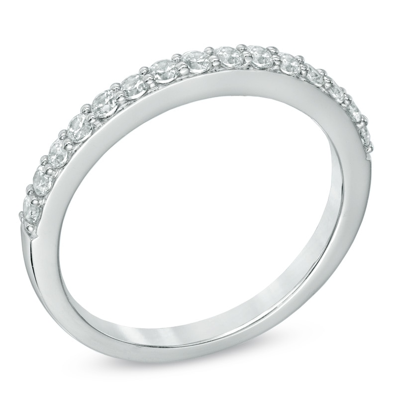 Main Image 2 of Celebration Canadian Lux® 0.40 CT. T.W. Certified Diamond Wedding Band in 18K White Gold (I/SI2)