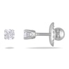 Thumbnail Image 0 of 0.10 CT. T.W. Diamond Solitaire Stud Earrings in 14K White Gold