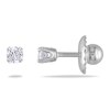 Thumbnail Image 1 of 0.10 CT. T.W. Diamond Solitaire Stud Earrings in 14K White Gold