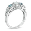 Thumbnail Image 1 of 1.00 CT. T.W. Certified Canadian Diamond Three Stone Engagement Ring in 14K White Gold (I/I2)