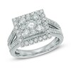 Thumbnail Image 1 of 1.50 CT. T.W. Diamond Square Frame Engagement Ring in 14K White Gold