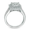 1.50 CT. T.W. Diamond Square Frame Engagement Ring in 14K White Gold