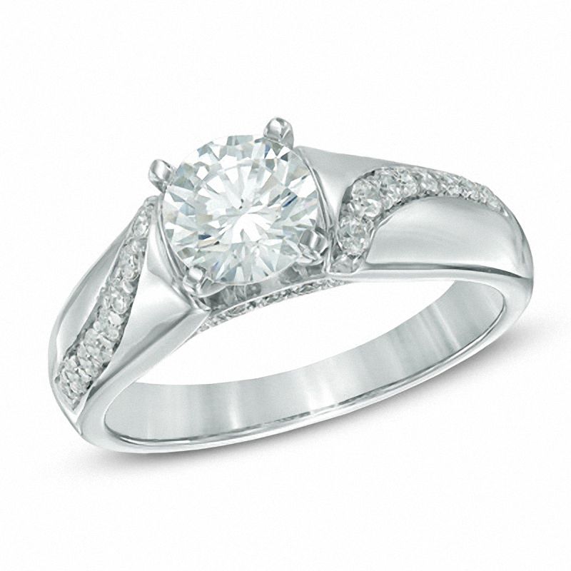0.25 CT. T.W. Diamond Semi-Mount in 14K White Gold