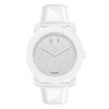 Thumbnail Image 1 of Ladies' Movado Bold® White Crystal Watch with Silver Glitter Dial (Model: 3600230)