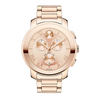 Ladies' Movado Bold® Chronograph Watch with Rose-Tone Dial (Model