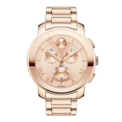 Ladies' Movado Bold® Chronograph Watch with Rose-Tone Dial (Model