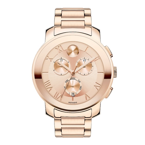 Ladies' Movado Bold® Chronograph Watch with Rose-Tone Dial (Model